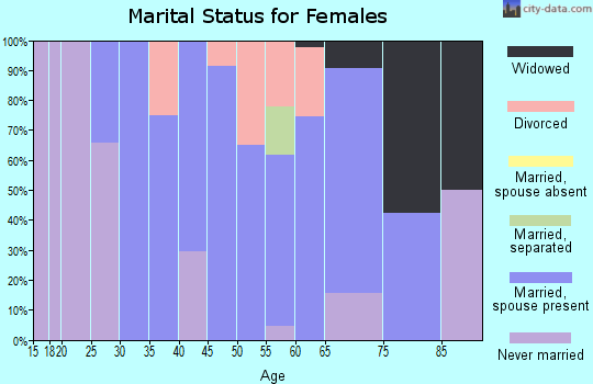 Zip code 12502 marital status for females