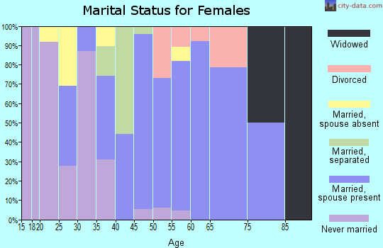 Zip code 12514 marital status for females