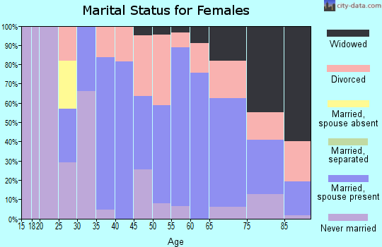 Zip code 12518 marital status for females