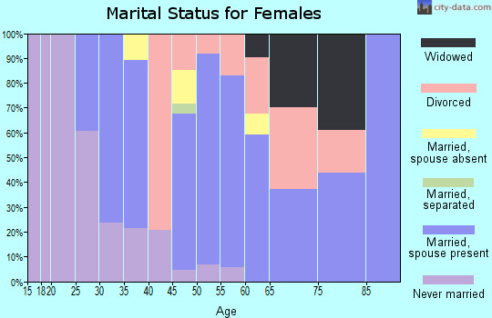 Zip code 12547 marital status for females