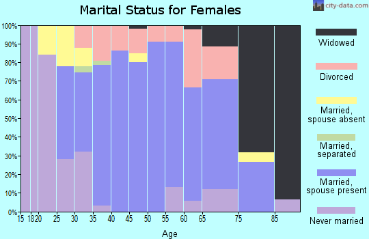 Zip code 12566 marital status for females