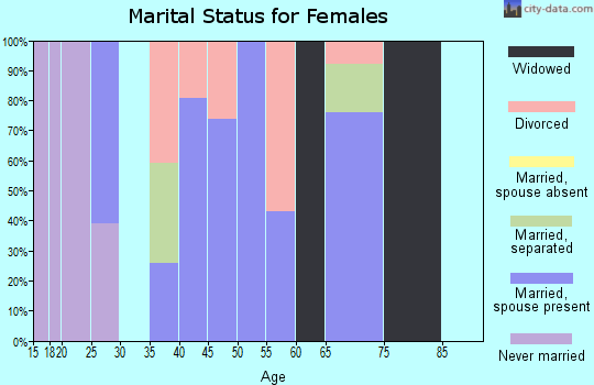 Zip code 12577 marital status for females