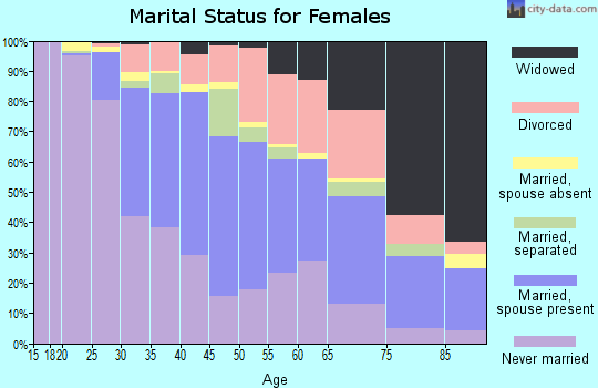 Zip code 12601 marital status for females