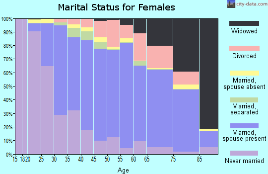 Zip code 12603 marital status for females