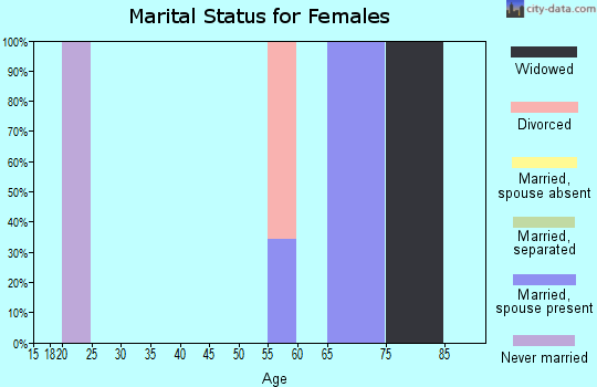 Zip code 12720 marital status for females