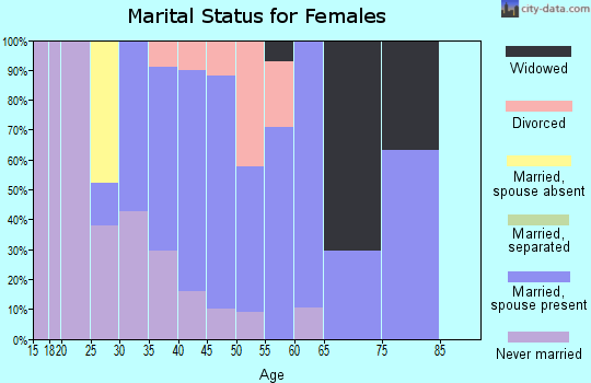 Zip code 12775 marital status for females