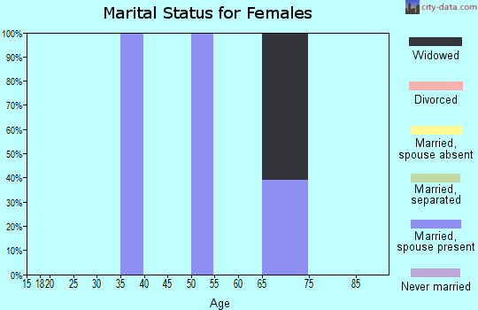 Zip code 12778 marital status for females