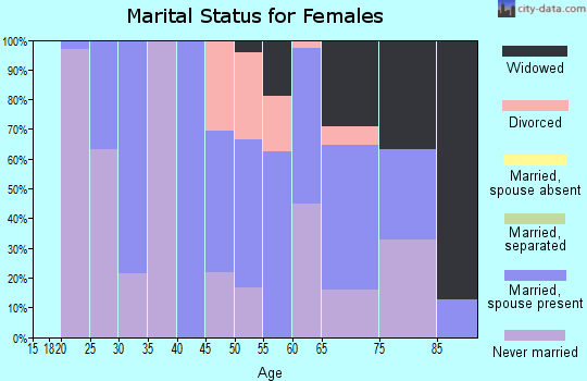 Zip code 12783 marital status for females