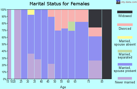 Zip code 12824 marital status for females