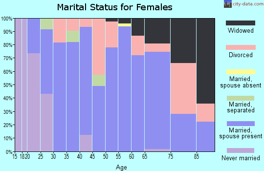 Zip code 12833 marital status for females