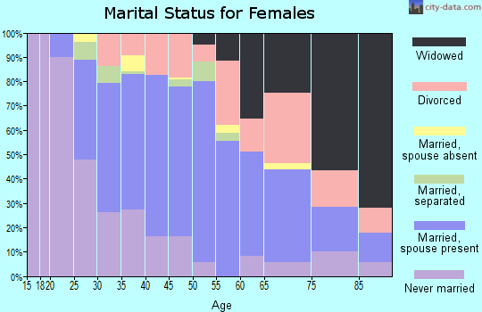 Zip code 12839 marital status for females