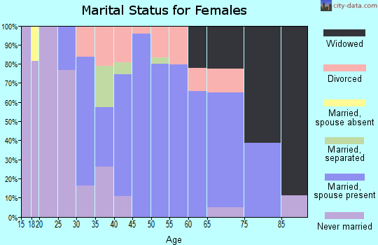 Zip code 12846 marital status for females