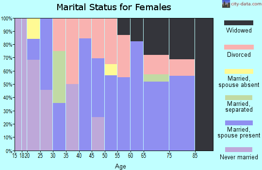 Zip code 12878 marital status for females