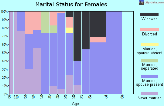 Zip code 12910 marital status for females