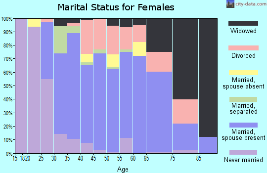 Zip code 13140 marital status for females