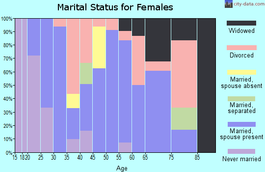 Zip code 13144 marital status for females
