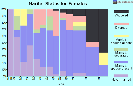 Zip code 13146 marital status for females
