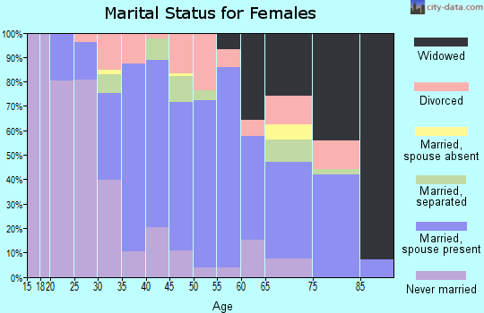 Zip code 13166 marital status for females