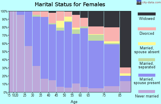 Zip code 13215 marital status for females