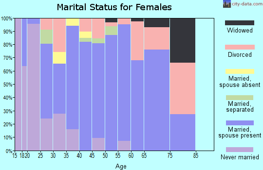 Zip code 13471 marital status for females