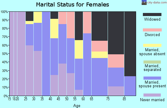 Zip code 13495 marital status for females
