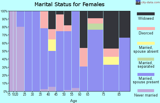 Zip code 13775 marital status for females