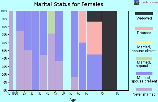 Zip code 14082 marital status for females