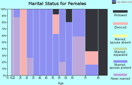 Zip code 14113 marital status for females