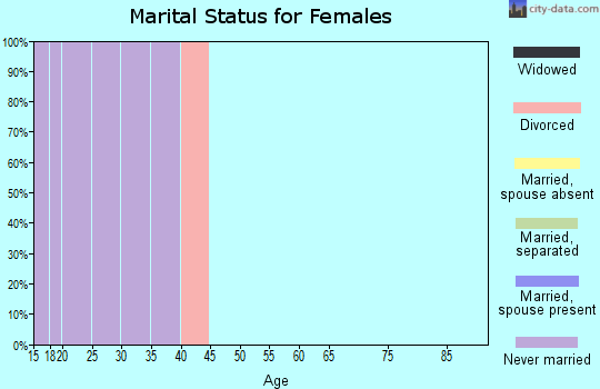 Zip code 14614 marital status for females