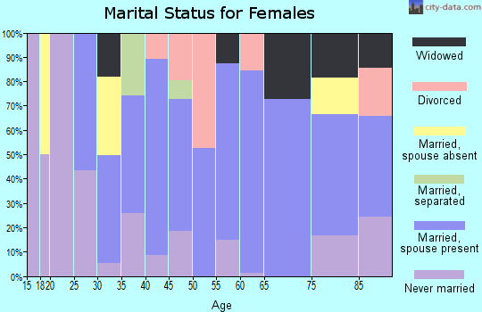 Zip code 15637 marital status for females