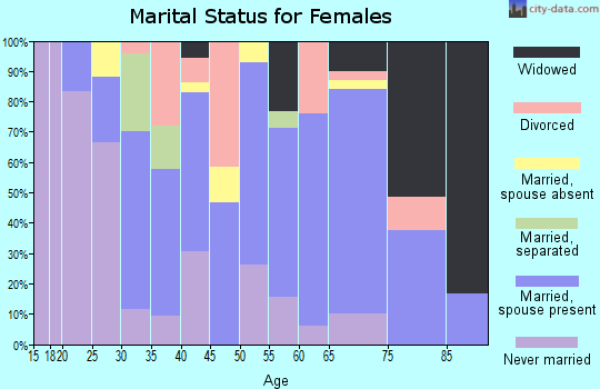 Zip code 15923 marital status for females