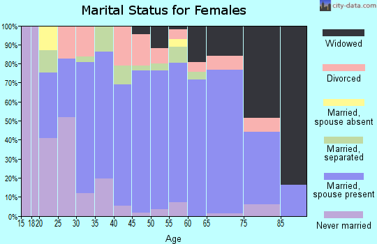 Zip code 15926 marital status for females