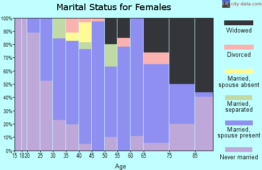 Zip code 15936 marital status for females