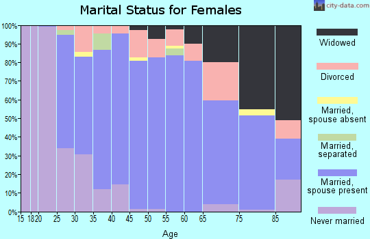 Zip code 15944 marital status for females