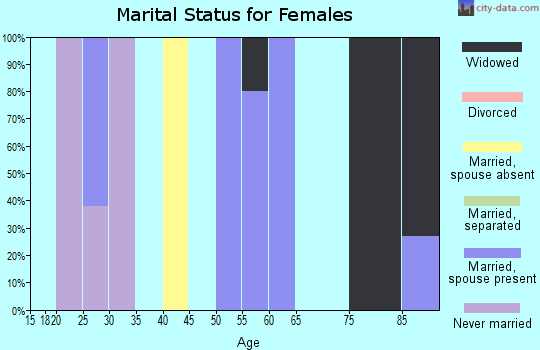 Zip code 15948 marital status for females
