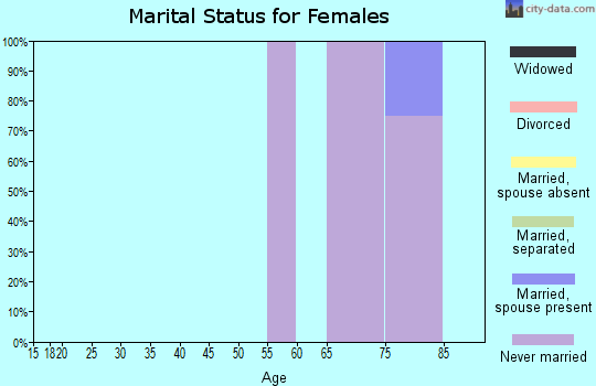 Zip code 16155 marital status for females