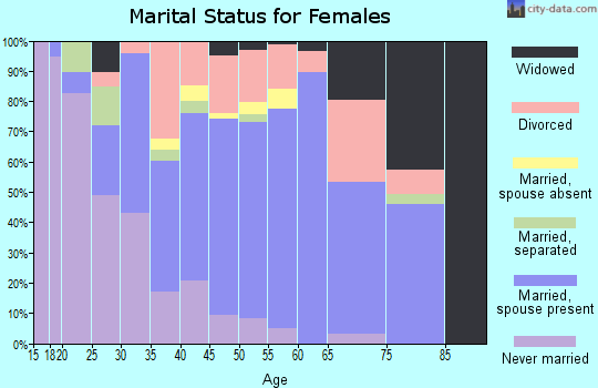 Zip code 16248 marital status for females