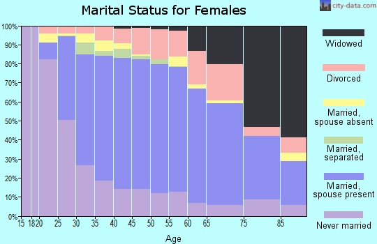 Zip code 19403 marital status for females