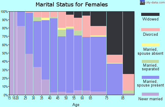 Zip code 19465 marital status for females