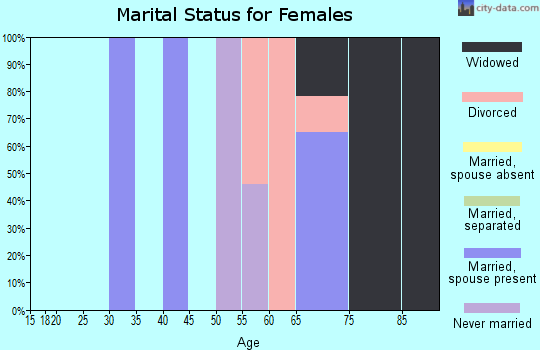 Zip code 19474 marital status for females