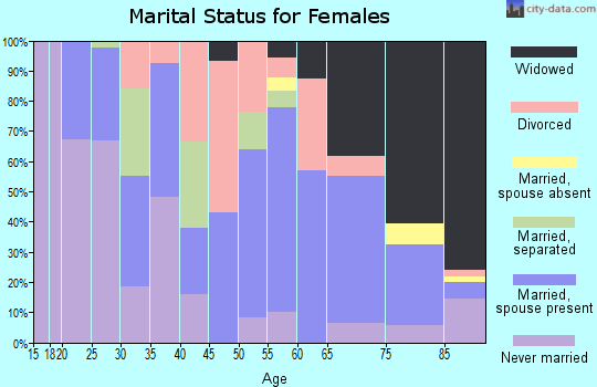 Zip code 19562 marital status for females