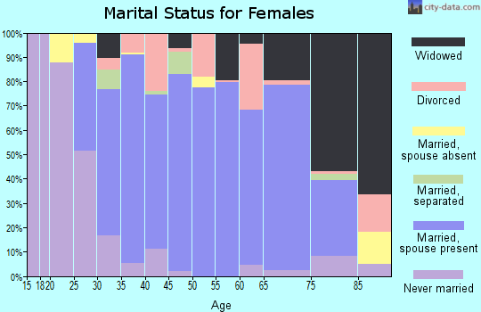 Zip code 19734 marital status for females