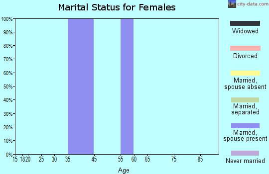 Zip code 19736 marital status for females