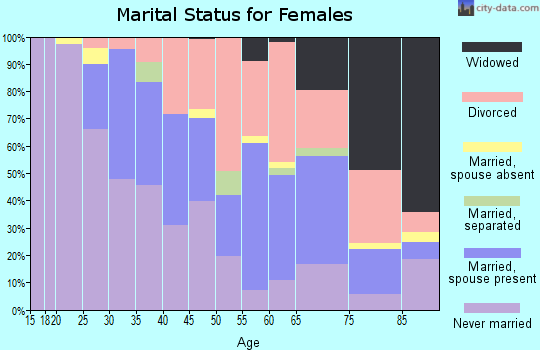 Zip code 19806 marital status for females
