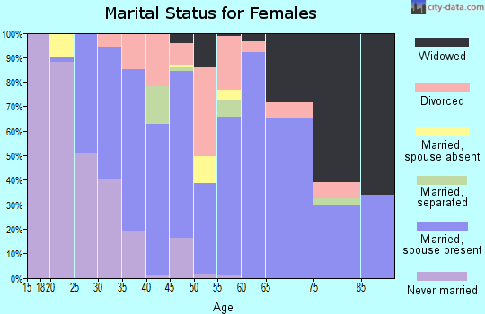 Zip code 19938 marital status for females