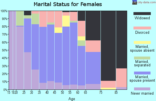 Zip code 19940 marital status for females