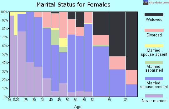 Zip code 19943 marital status for females