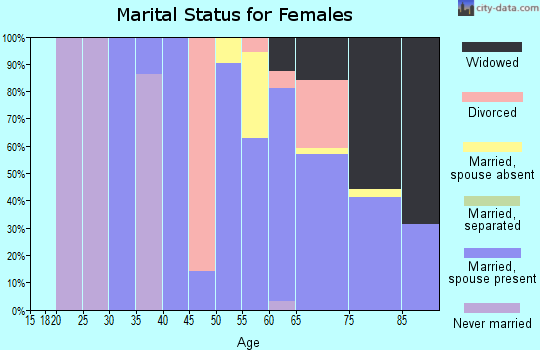 Zip code 19944 marital status for females