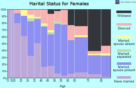 Zip code 19947 marital status for females