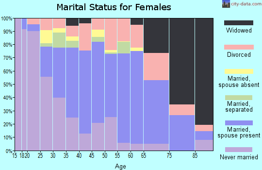 Zip code 19952 marital status for females